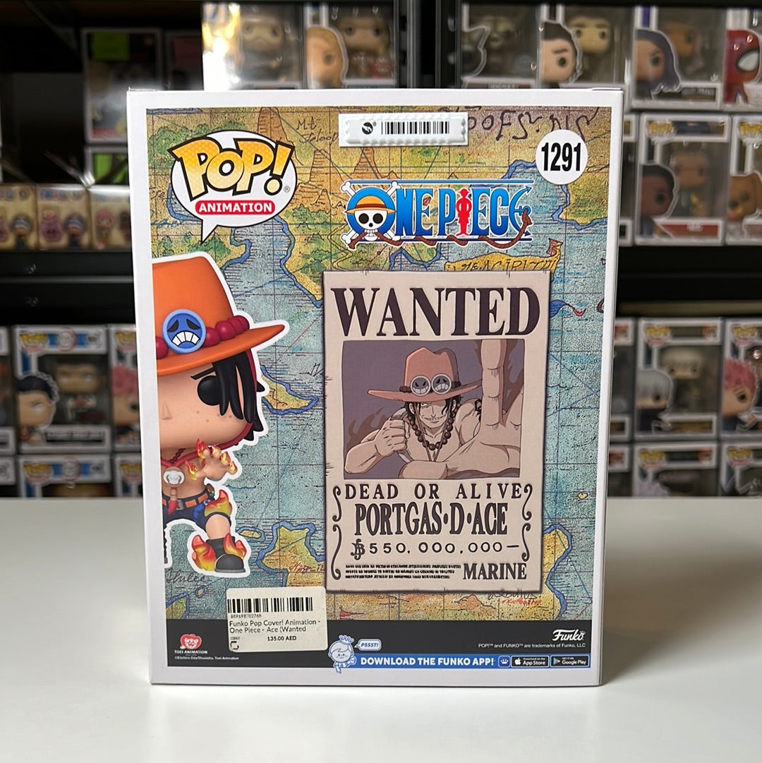 Funko Pop Cover! Animation: One Piece - Ace Wanted Poster Funko Exclusive #1291
