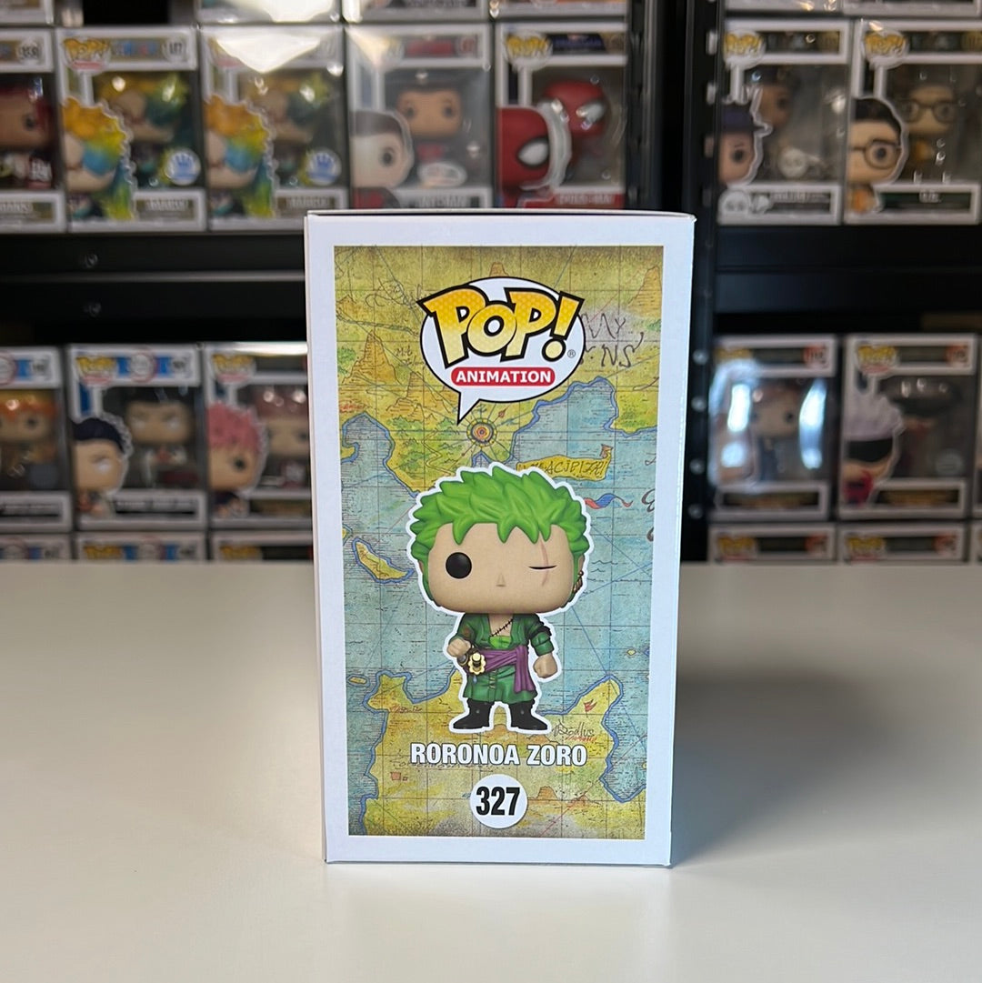 Funko POP Animation One Piece Roronoa Zoro GITD Kody Exclusive Autographed #327